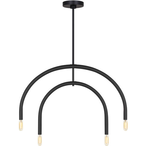 Drew & Jonathan Hadden 4 Light 22 inch Midnight Black Chandelier Ceiling Light