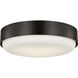 Richard June Aurelle 3 Light 17.25 inch Aged Iron Flush Mount Ceiling Light in LED