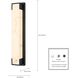 Standish 1 Light 24 inch Charcoal Black Outdoor Sconce
