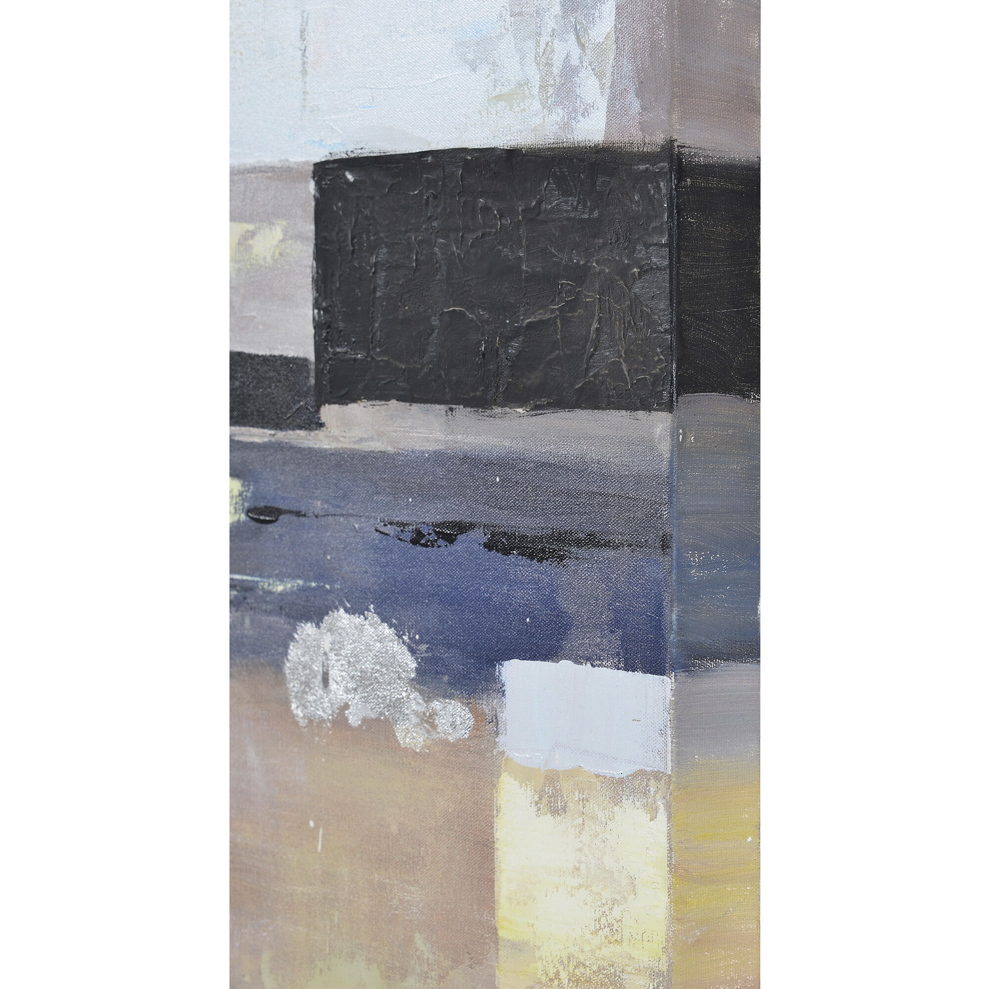 Andrei Multicolor Texture and Collage Paper Canvas Art