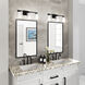 Dalton LED 24 inch Black Bathroom Vanity Wall Light