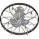 Eli 12 inch Brushed Nickel with Silver Blades Fan