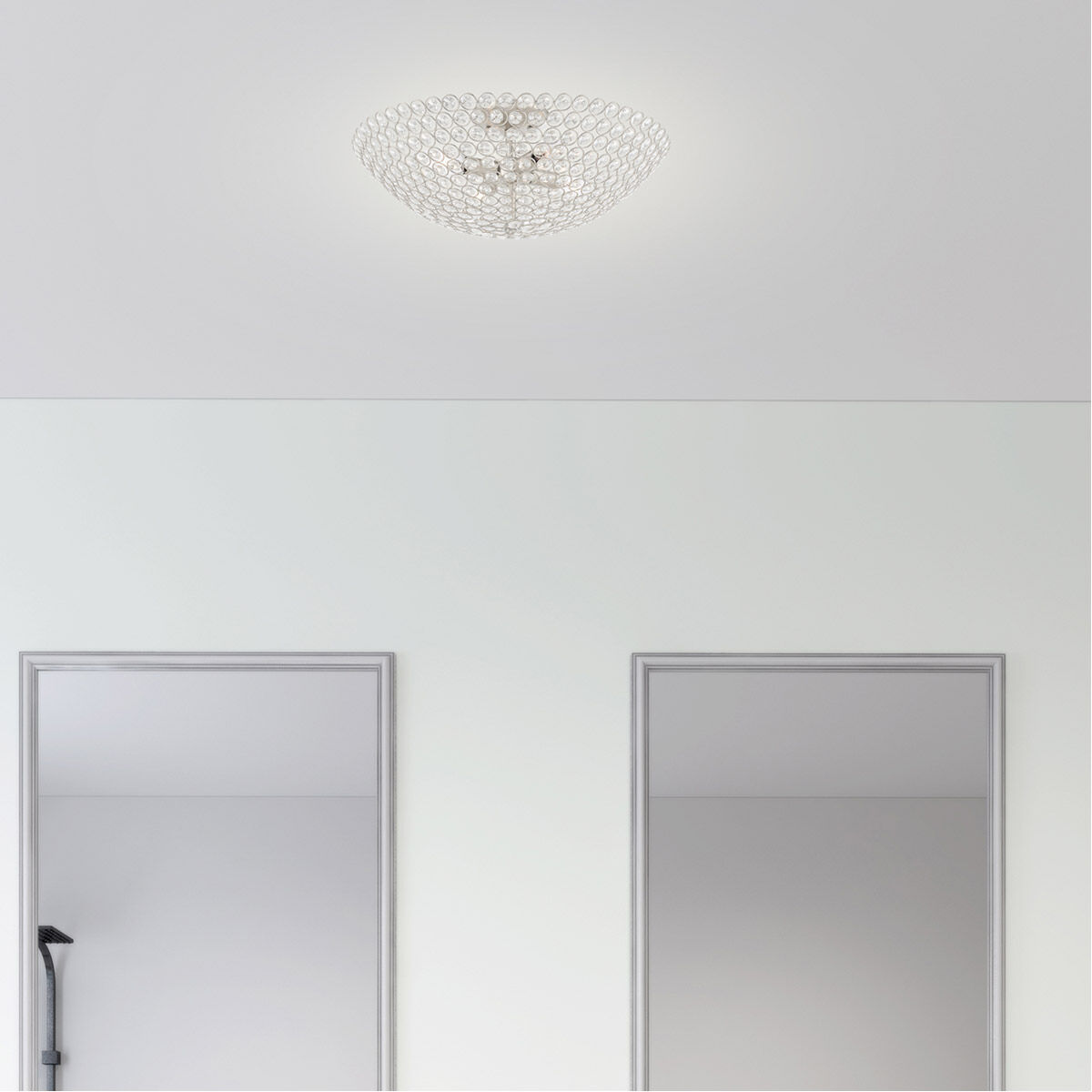 Cassandra 4 Light 20 inch Brushed Nickel Semi-Flush Mount Ceiling Light