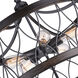 Amazon 5 Light 23 inch Gun Metal Drum Shade Chandelier Ceiling Light