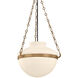 Paradigm 1 Light 16.25 inch Patina Brass Pendant Ceiling Light