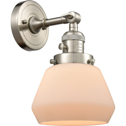 Franklin Restoration Fulton LED 7 inch Brushed Satin Nickel Sconce Wall Light, Franklin Restoration