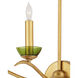 Flannery 3 Light 22.75 inch Contemporary Gold Leaf Wall Sconce Wall Light