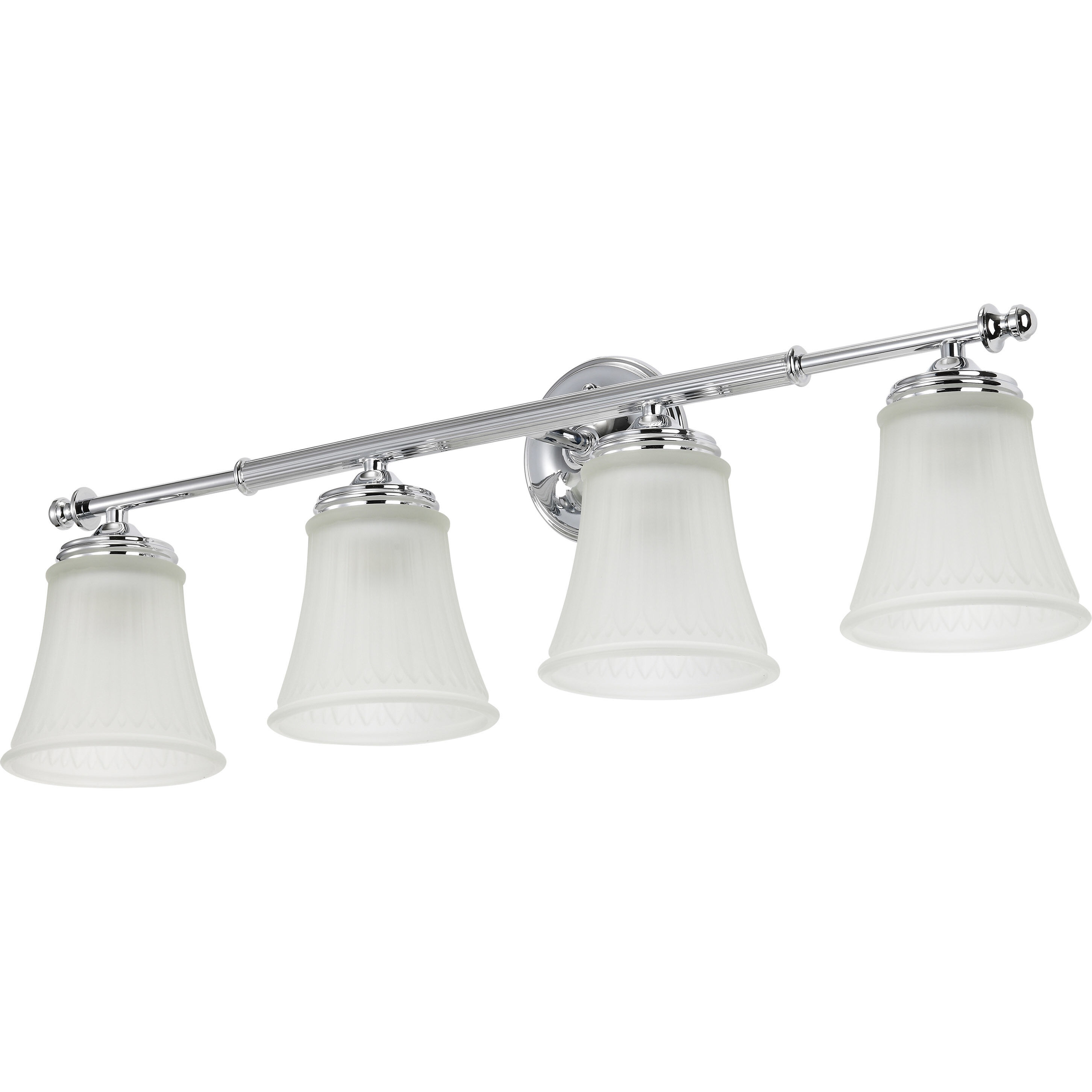 Teller 4 Light 28.5 inch Polished Chrome Vanity Light Wall Light