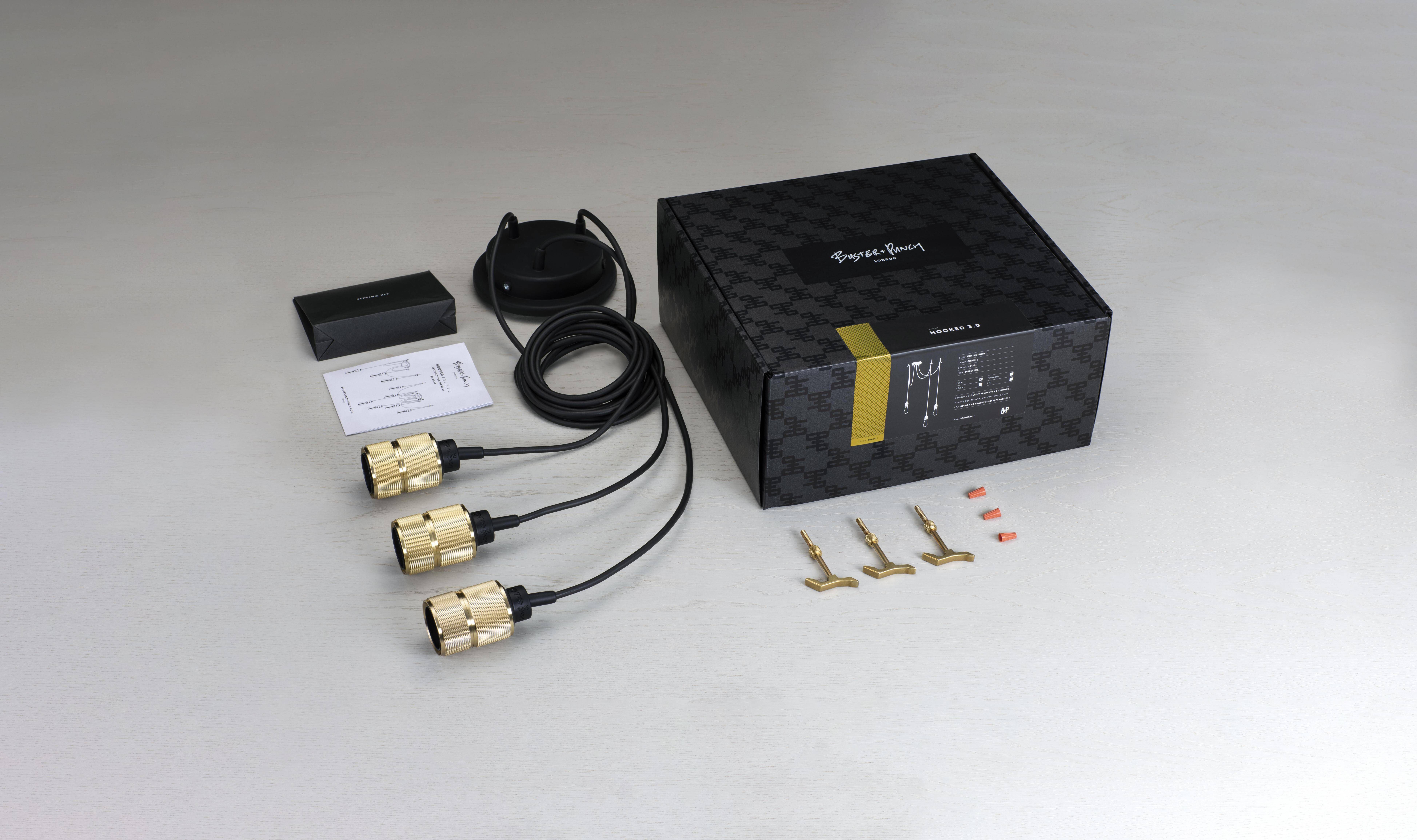 Hooked 3.0 LED 5.91 inch Brass Pendant Ceiling Light, Nude