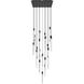Alpine LED 36 inch Black Multi Port Pendant Ceiling Light