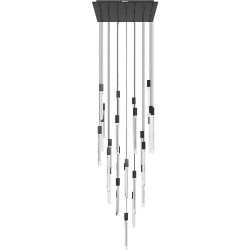 Alpine LED 36 inch Black Multi Port Pendant Ceiling Light