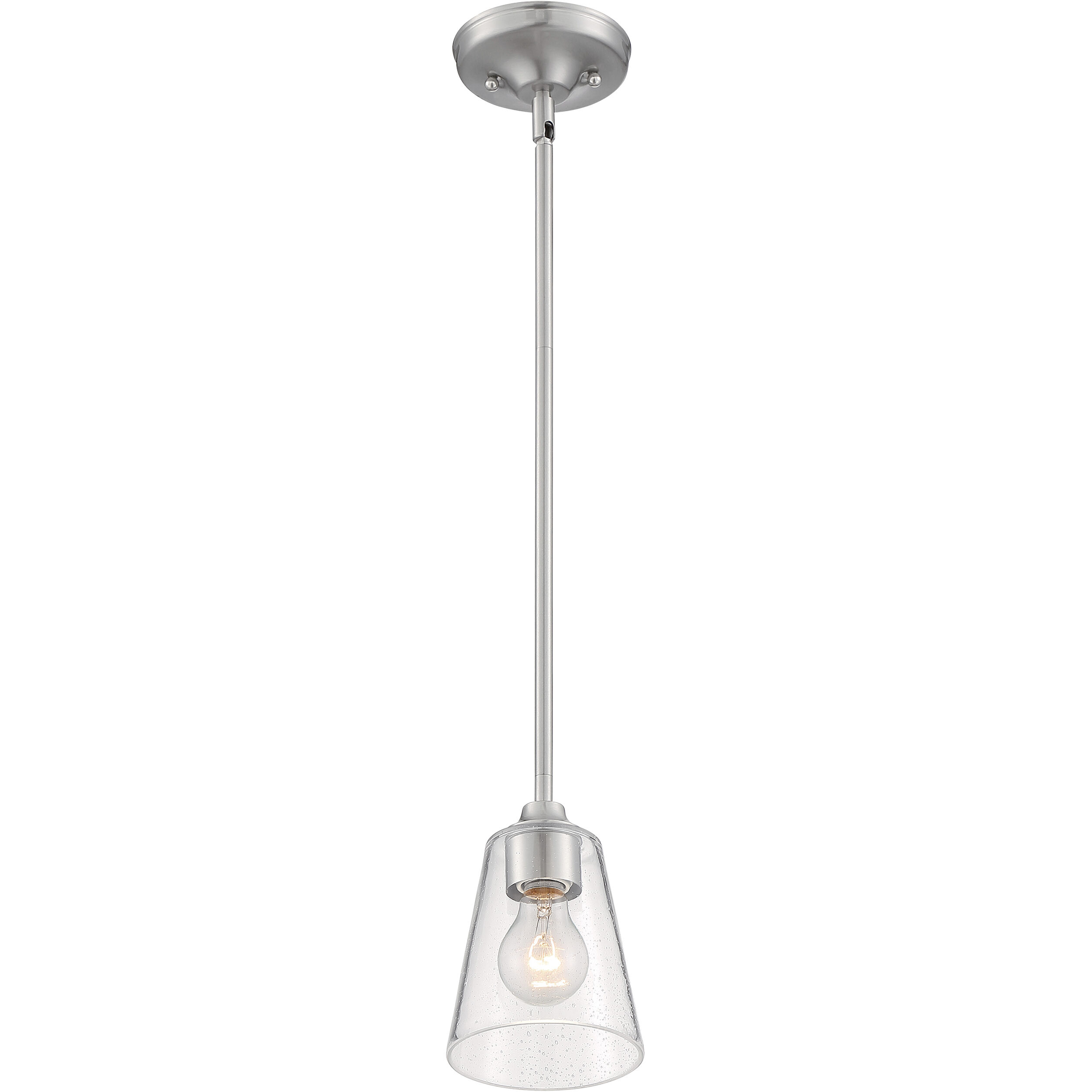 Bransel 1 Light 5 inch Brushed Nickel Pendant Ceiling Light