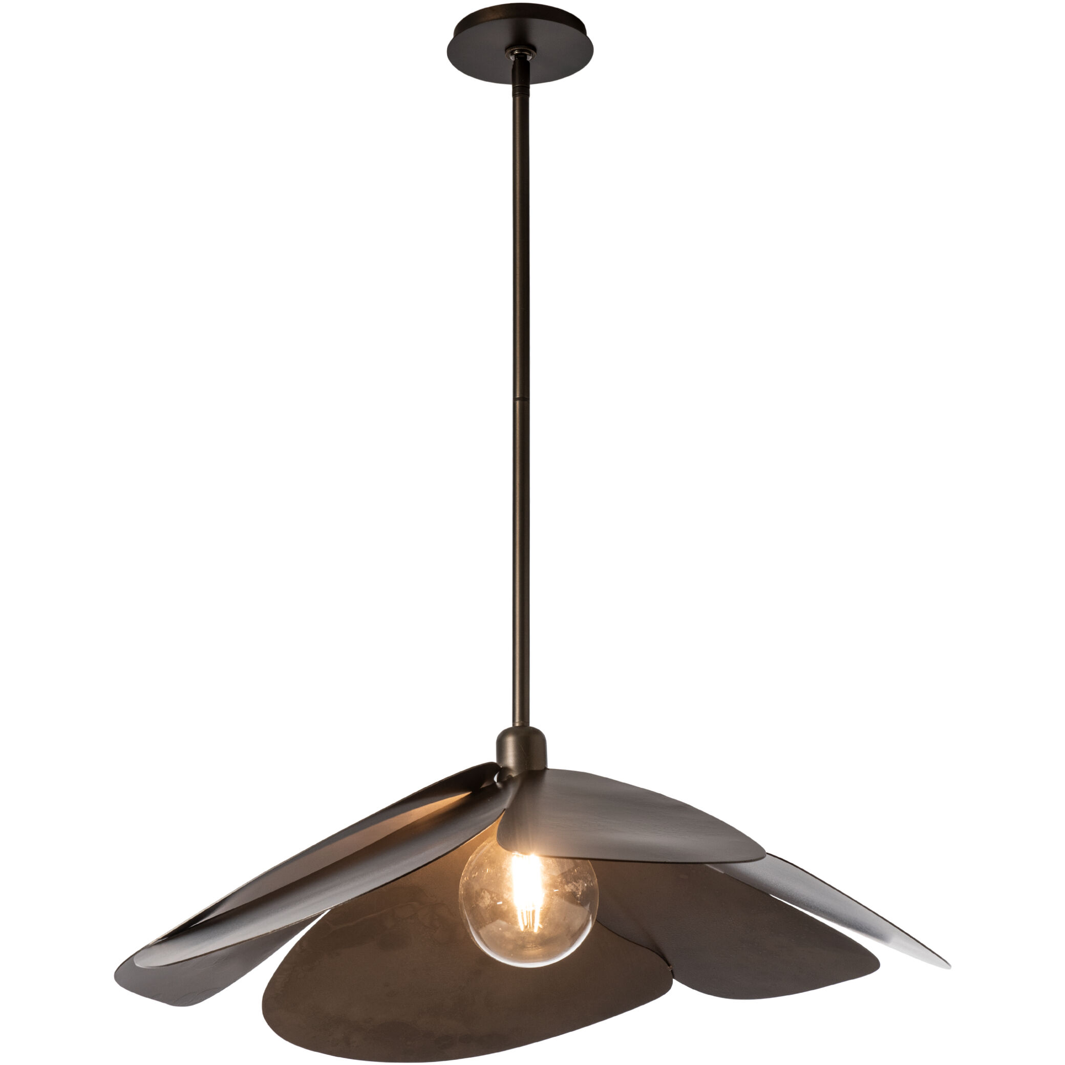 Hana 1 Light 29.2 inch Dark Smoke Pendant Ceiling Light, Large