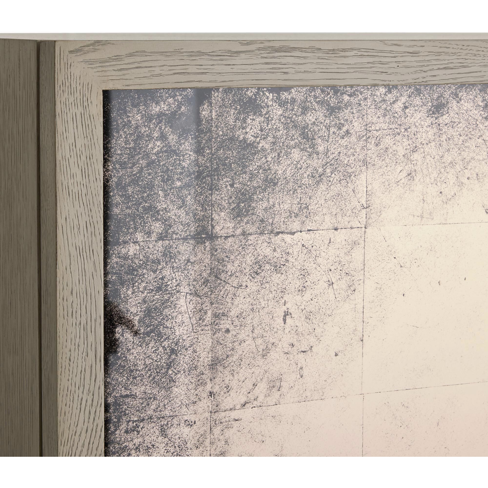 Jermaine Antiqued Amber and Smoke with Bronze Cocktail Cabinet