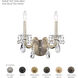 San Marco 2 Light 6 inch Black Wall Sconce Wall Light, Schonbek Signature