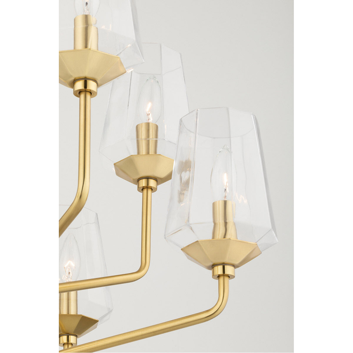 Kayla 8 Light 24 inch Aged Brass Chandelier Ceiling Light