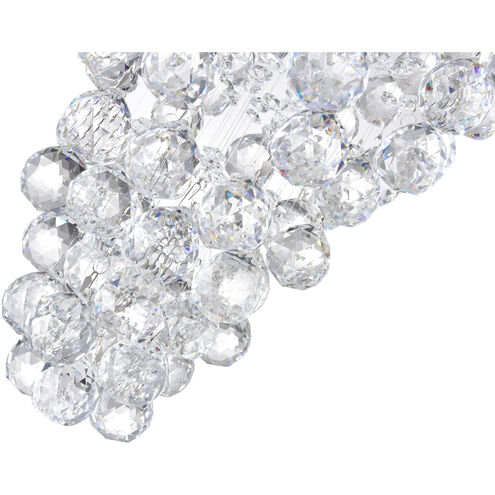 Twister 8 Light 24 inch Chrome Flush Mount Ceiling Light