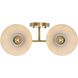Shepard 2 Light 15.5 inch Modern Brass Vanity Light Wall Light in Matte White