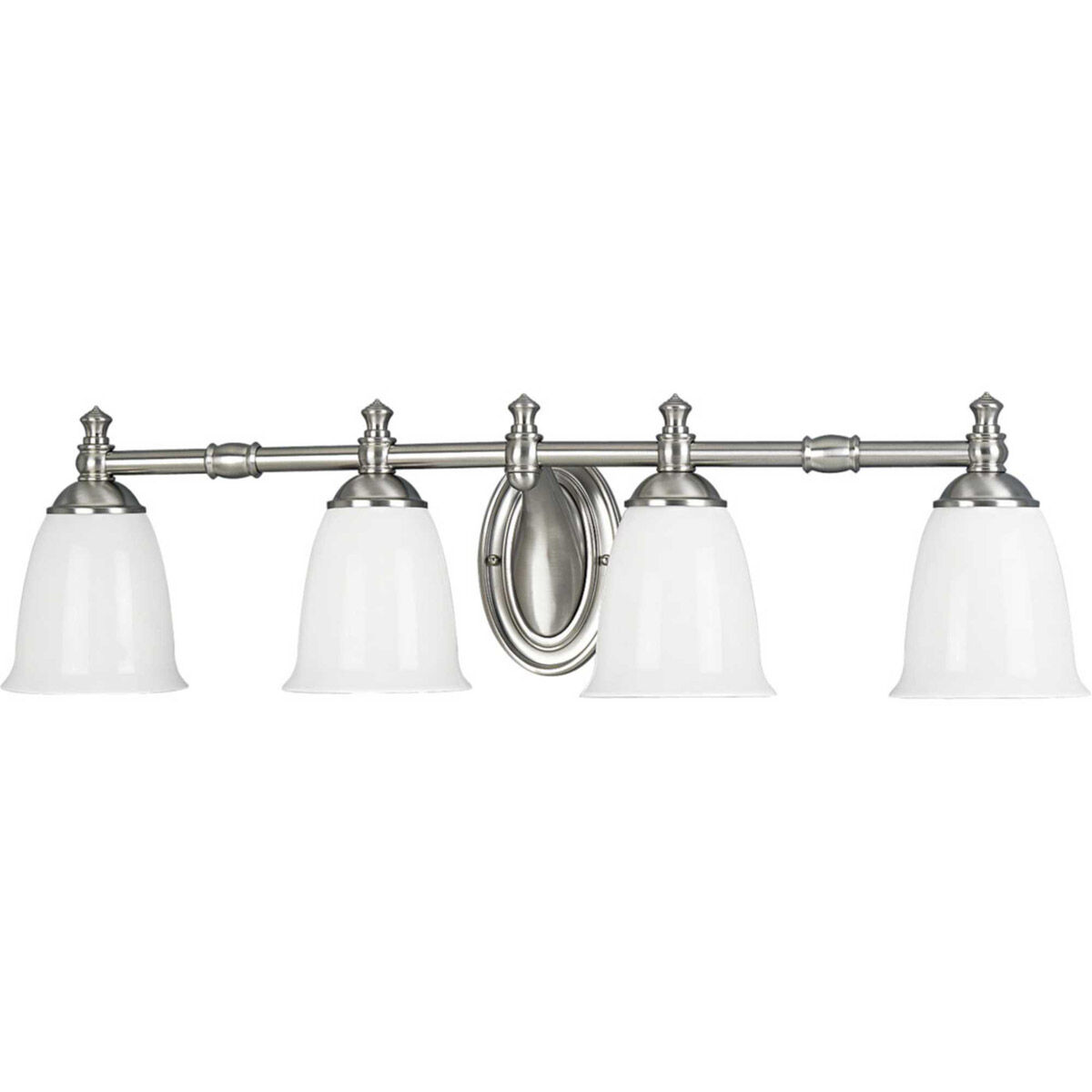 Juno 4 Light 33 inch Brushed Nickel Bath Vanity Wall Light, Delta