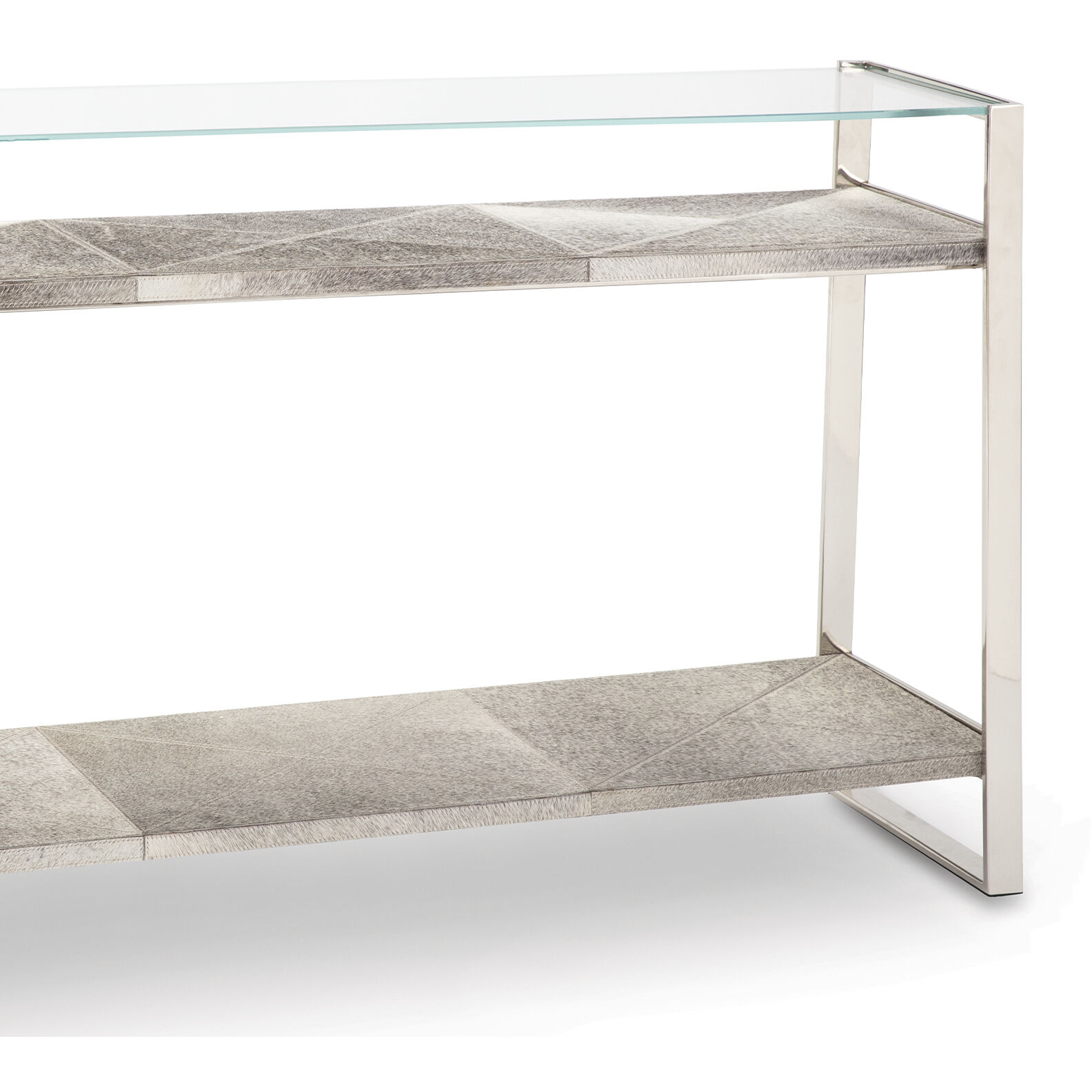 Andres 54 X 13.5 inch Polished Nickel Console, Large