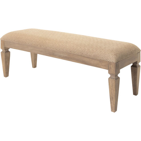 Ansonia Camel Upholstered Bench