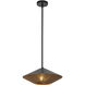 Alora Mood Daphne 1 Light 15 inch Matte Black/Brown Cotton Rope Pendant Ceiling Light in Matte Black and Brown Cotton Rope