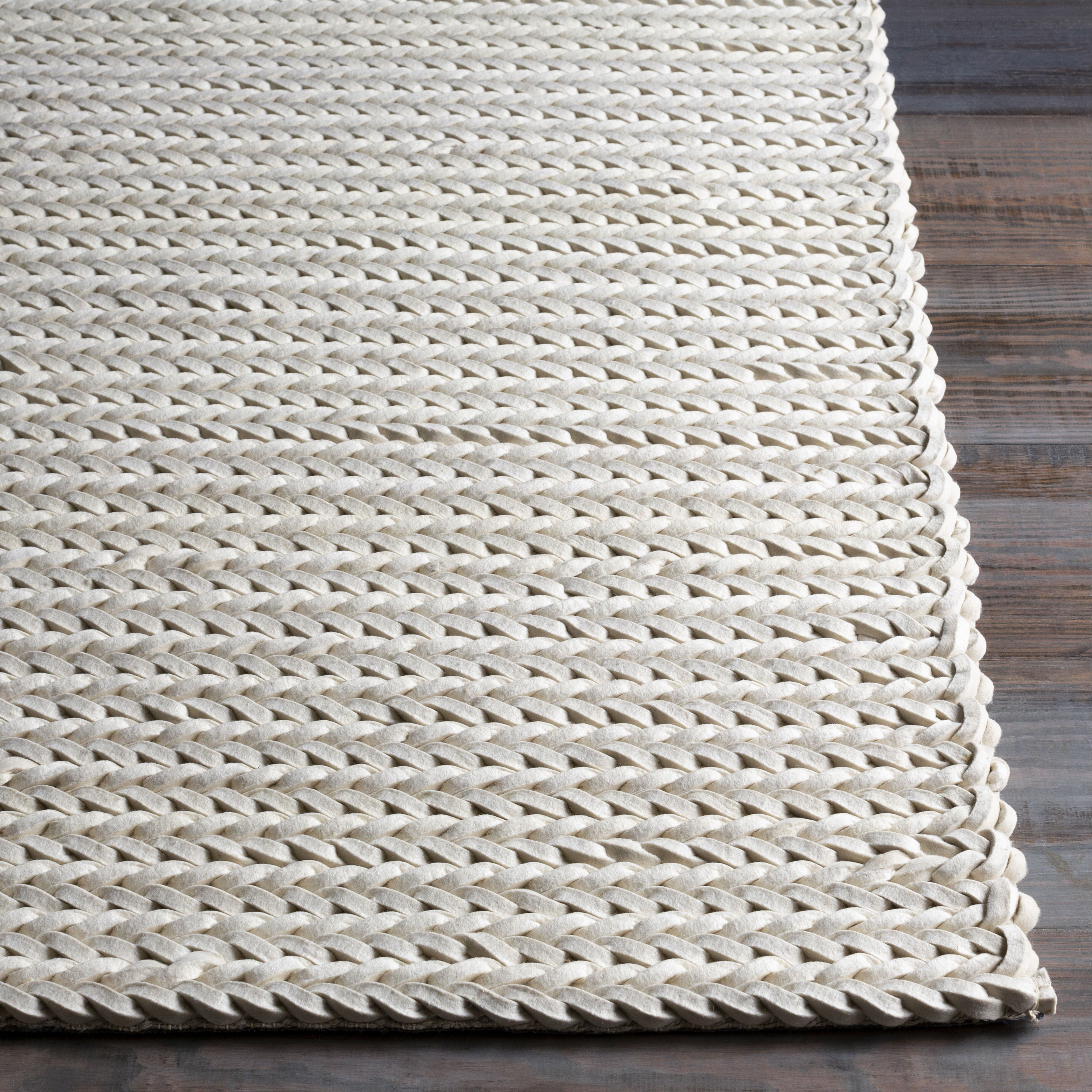 Anchorage 132 X 96 inch Cream Rug in 8 x 11, Rectangle