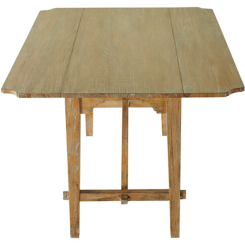 Faulner 60 X 31.25 inch Aged Natural Grey / Texture Black Iron Dining Table