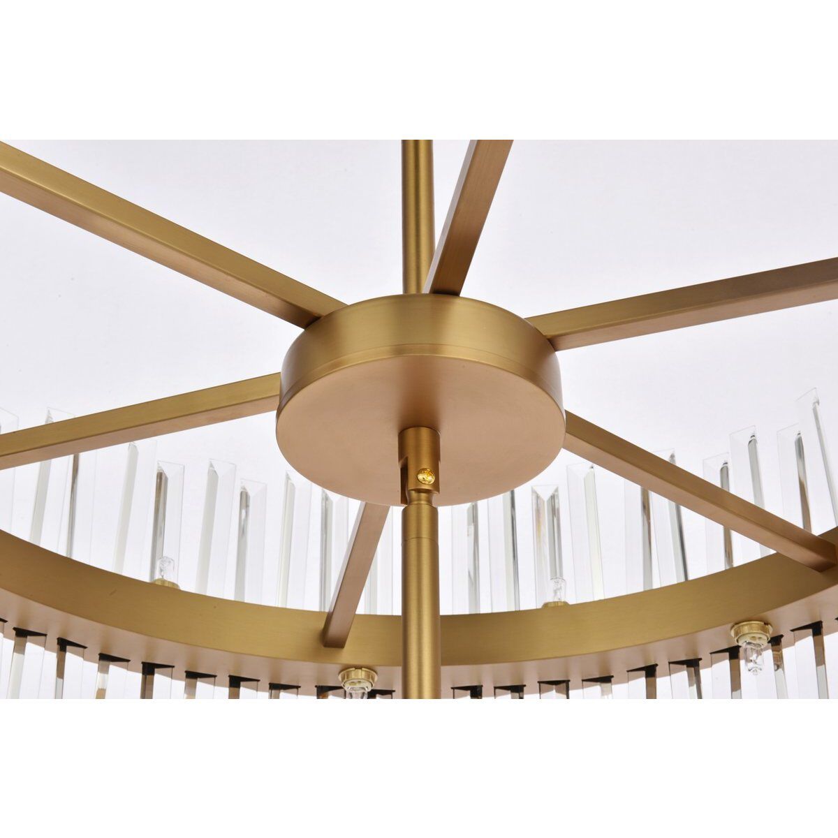 Serephina 46 Light 36 inch Satin Gold Chandelier Ceiling Light
