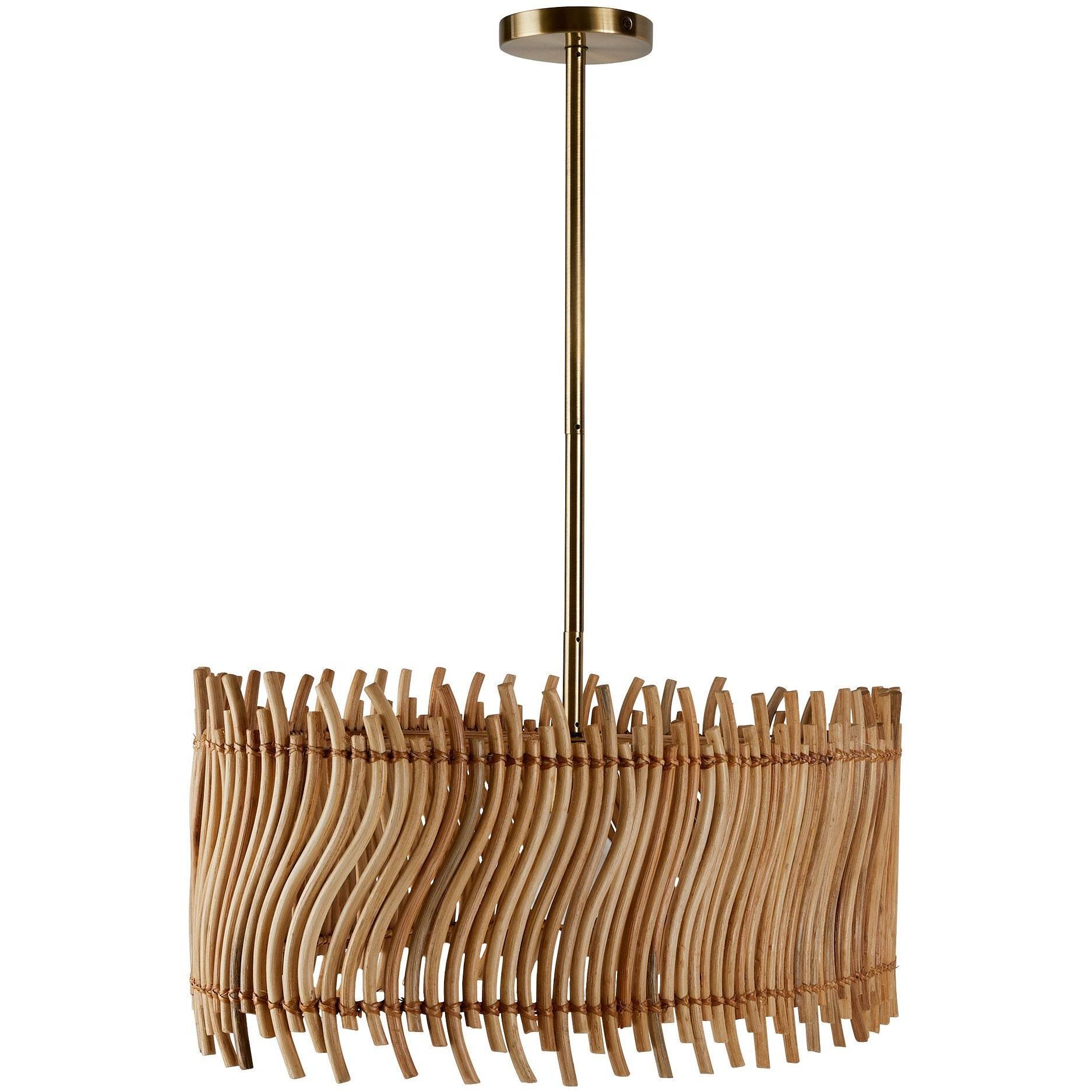 Cabrera 1 Light 30 inch Natural Pendant Ceiling Light