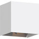 Vex LED White Outdoor Wall Light, Integrated LED