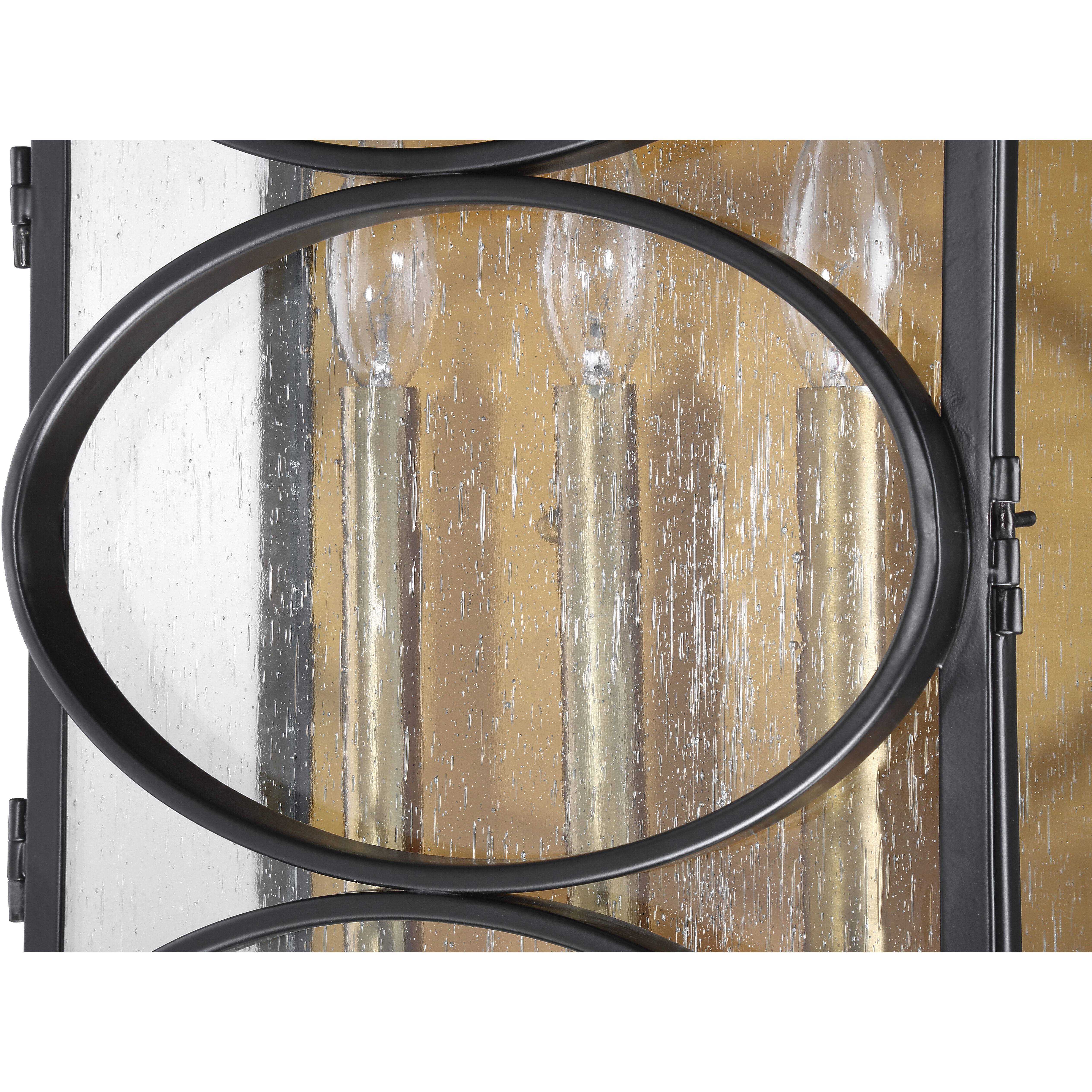 Hamilton 3 Light 20 inch Midnight/Patina Aged Brass Outdoor Wall Mount