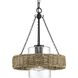 Pembroke 1 Light 14 inch Matte Black Outdoor Pendant