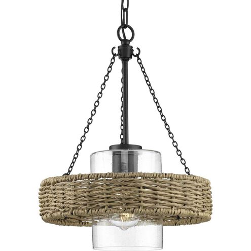 Pembroke 1 Light 14 inch Matte Black Outdoor Pendant