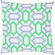 Zoe 22 inch Sage, Grass Green, White Pillow Kit