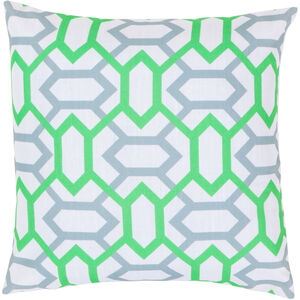 Zoe 18 inch Sage, Grass Green, White Pillow Kit