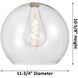 Downtown Urban Astor 1 Light 14 inch Satin Nickel Pendant Ceiling Light