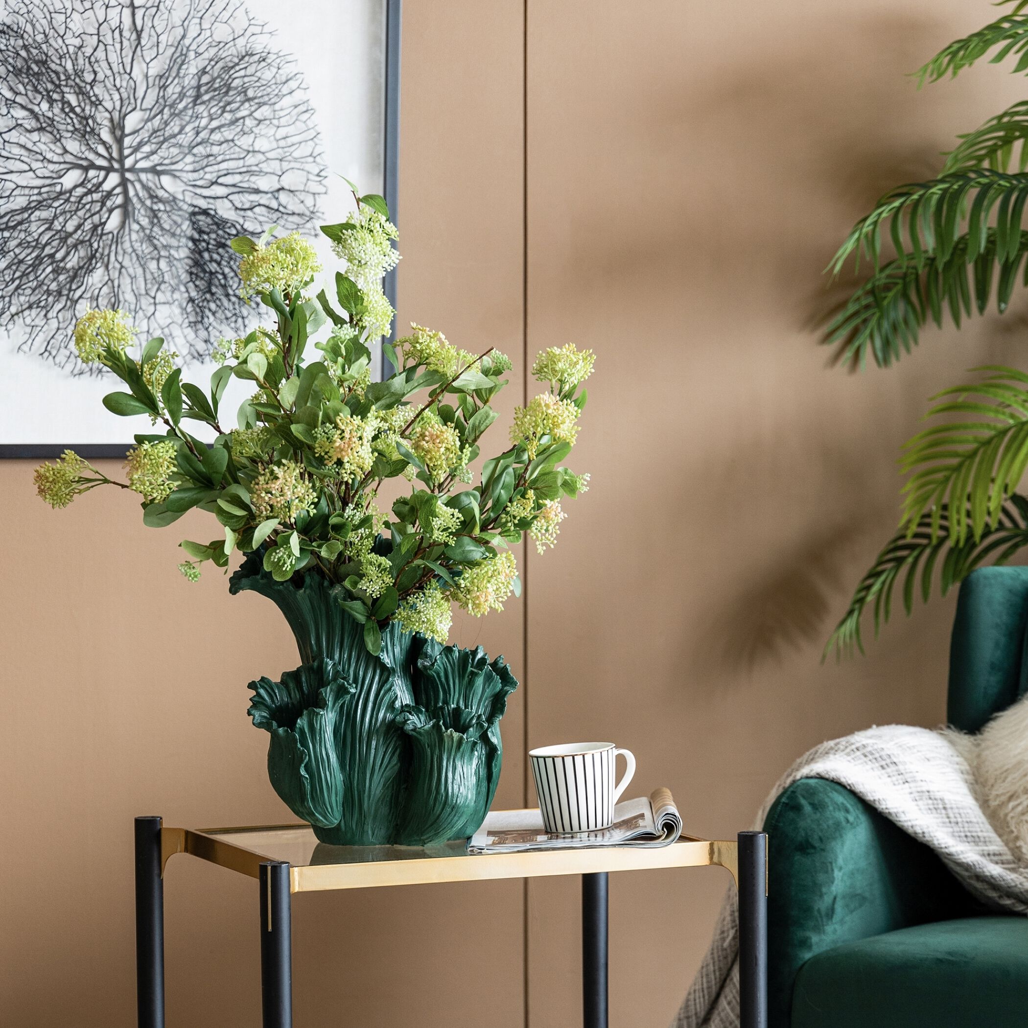 Floral 15 X 13 inch Vase