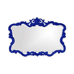 Talida 38 X 27 inch Glossy Royal Blue Wall Mirror