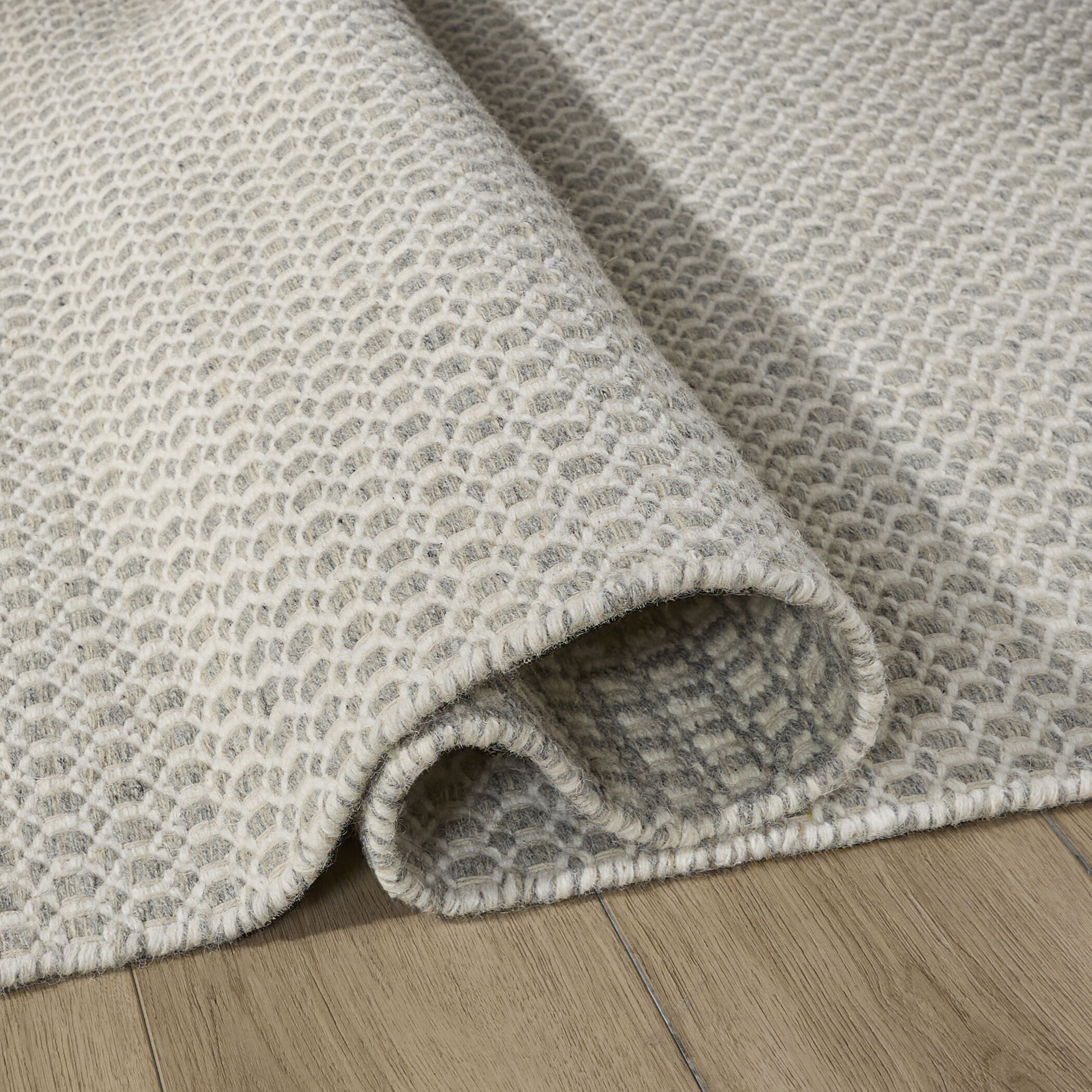 Deya Dark Gray and Ivory Indoor Rug