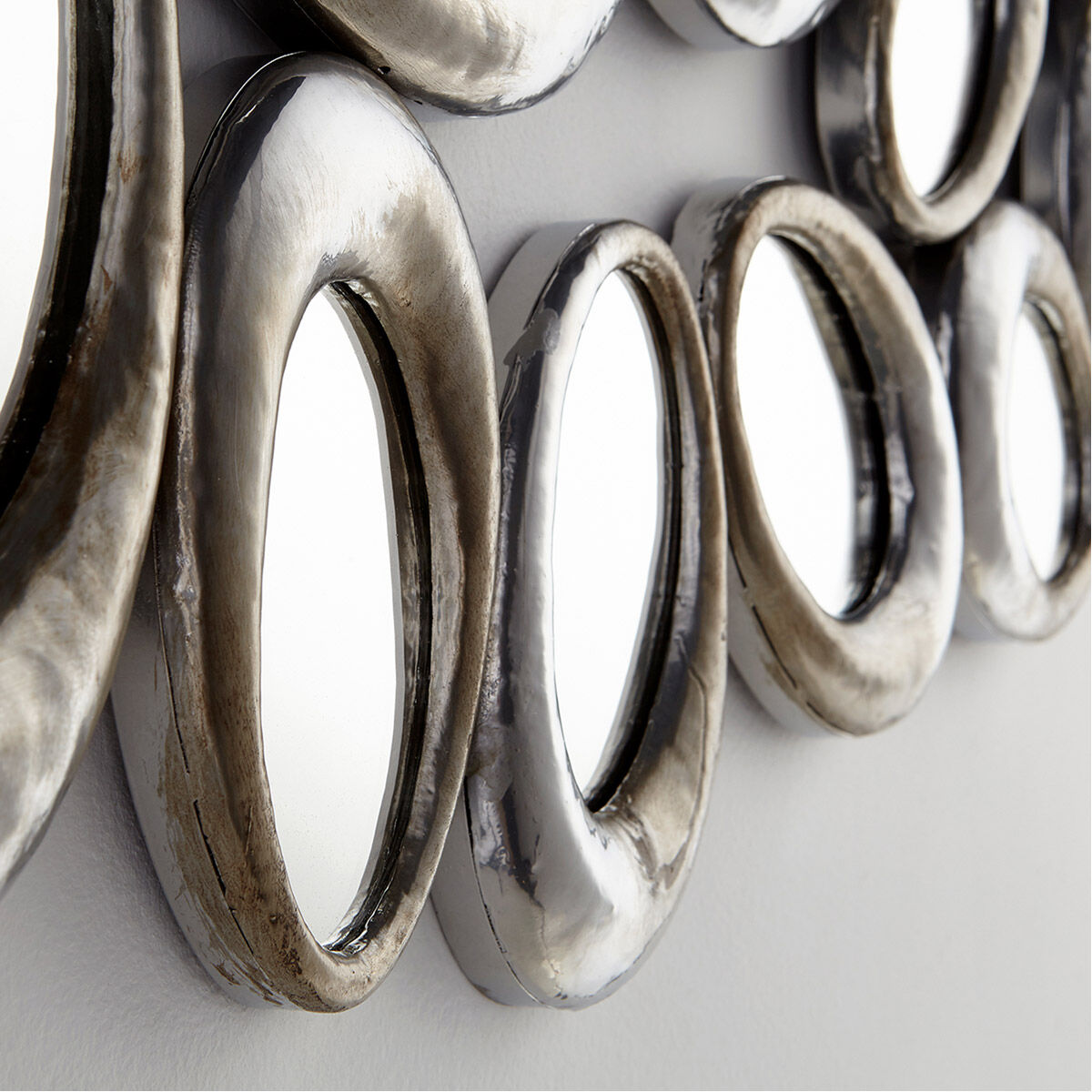 Ovate Reflections 43 X 23 inch Silver Wall Mirror