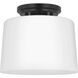 Adley 1 Light 8.62 inch Matte Black Flush Mount Ceiling Light