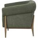 Melrose Harvest Oak with Green Accent Chair