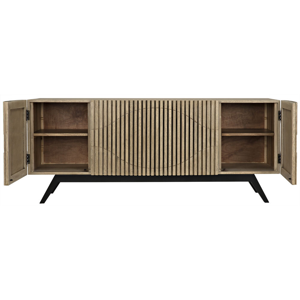 Illusion 78 X 22.5 inch Bleached Walnut Sideboard