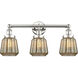 Chatham 3 Light 24.5 inch Polished Nickel Bath Vanity Light Wall Light in Mercury