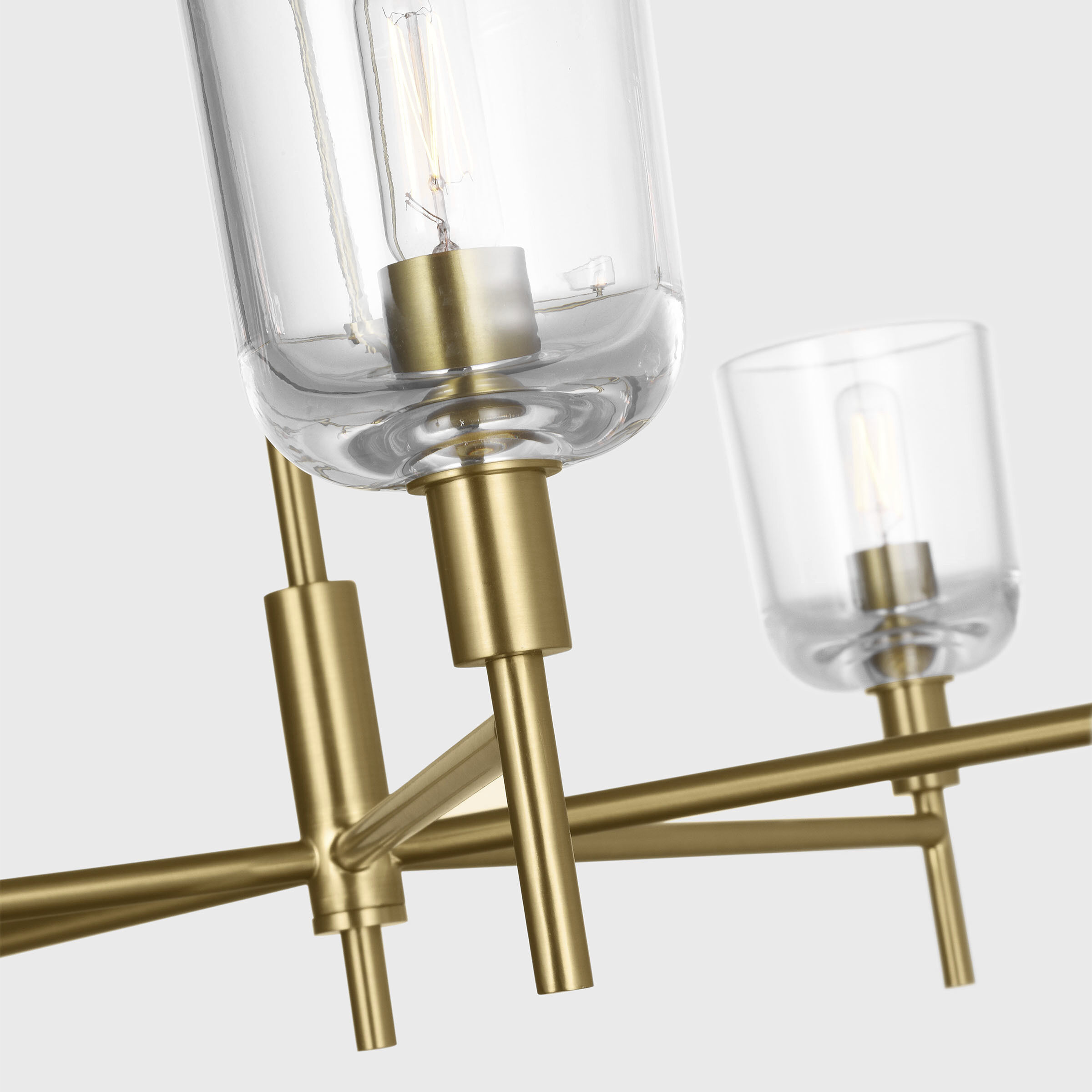 Thom Filicia Hartley 5 Light 36 inch Burnished Brass Chandelier Ceiling Light