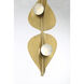 Pod LED 8.25 inch Legacy Brass Pendant Ceiling Light