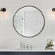 Copenhagen 30 X 30 inch Brushed Black Wall Mirror
