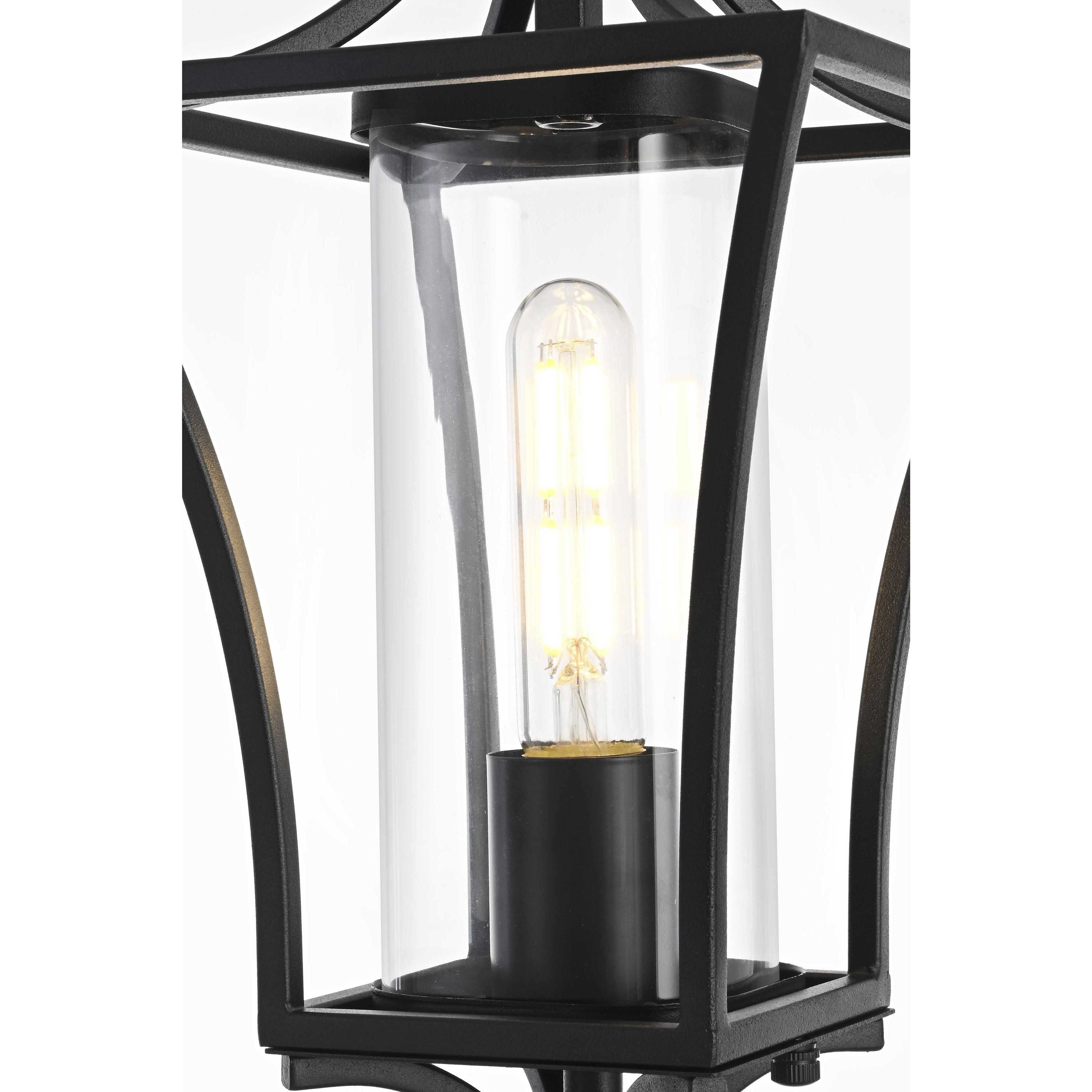 Belgrade 1 Light 19 inch Black Outdoor Post Light