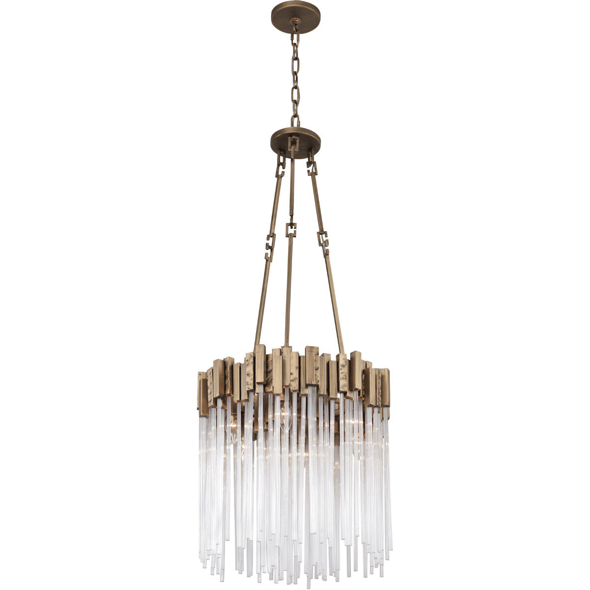 Matrix 6 Light 18.5 inch Havana Gold Pendant Ceiling Light
